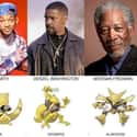We All Know Morgan Freeman Can Bend Spoons with His Mind on Random Hilarious Celebrity Pokemon Evolutions That Make Too Much Sense