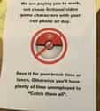 Great Job! on Random Hilarious Pokemon Go Signs