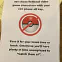 Great Job! on Random Hilarious Pokemon Go Signs