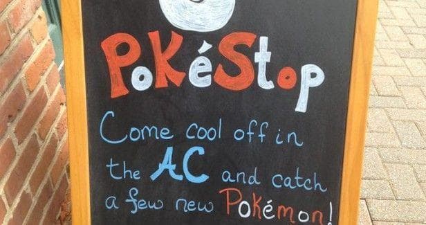 Cool It, Folks on Random Hilarious Pokemon Go Signs