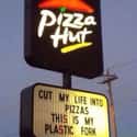 Have a Knife Day on Random Funniest Pizza Signs in All Land