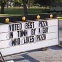 The Fall Guy on Random Funniest Pizza Signs in All Land