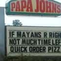 Papa Don't Preach on Random Funniest Pizza Signs in All Land