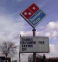 Phrasing! on Random Funniest Pizza Signs in All Land