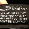 Keep Your Shirt On on Random Funniest Clothing Tags