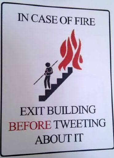 PCSCP In Case Of Fire Turn Me Over Hanging Sign – Funny Front/Back Design, 9x11.5 Inches, Multicolor 3 thumbnail image