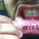 These Lips Were Made For 49ers on Random Worst NFL Fan Tattoos