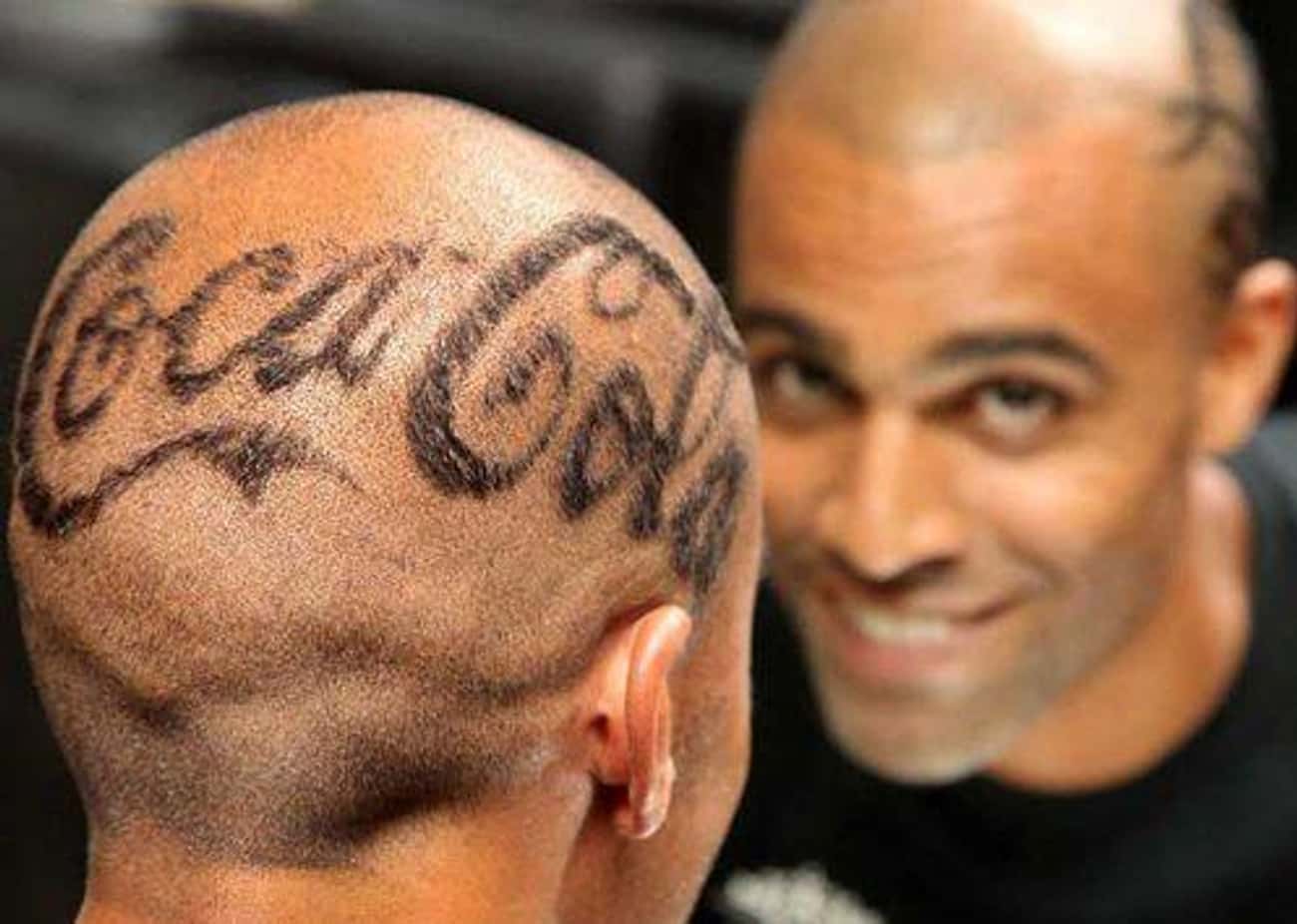 Татуировки волос на голове у мужчин