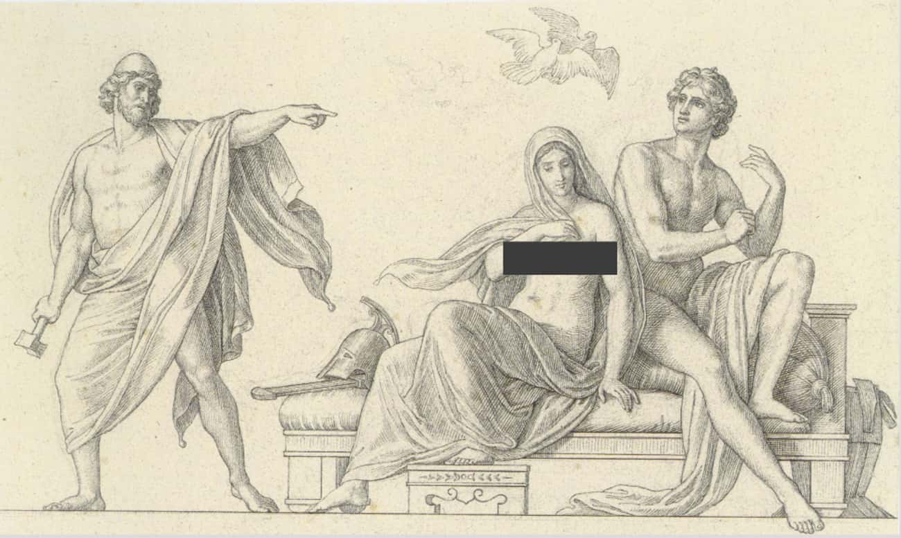Ares Made Love To Aphrodite On Her Husband’s Bed And Got Caught