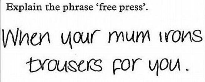 22 Inappropriate Test Answers from Funny Kids
