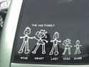 Dat Family on Random Inappropriate Bumper Stickers That'll Ward Off Tailgaters