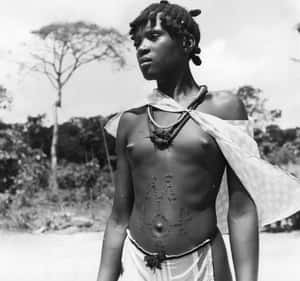 Scarification is listed (or ranked) 1 on the list 16 Crazy Tribal Body Modifications from Around the World