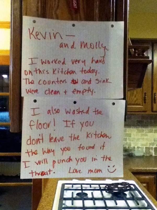 23 Hilarious Notes from Moms and Dads