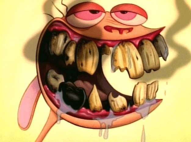 Disgusting Ren and Stimpy CloseUp Shots