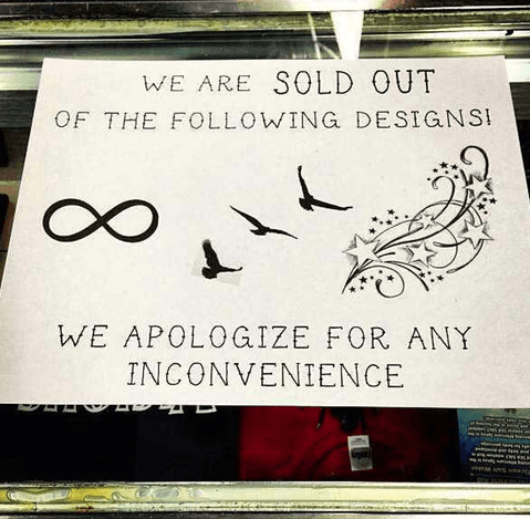 Random Hilarious Tattoo Shop Signs You Can't Help But Laugh At
