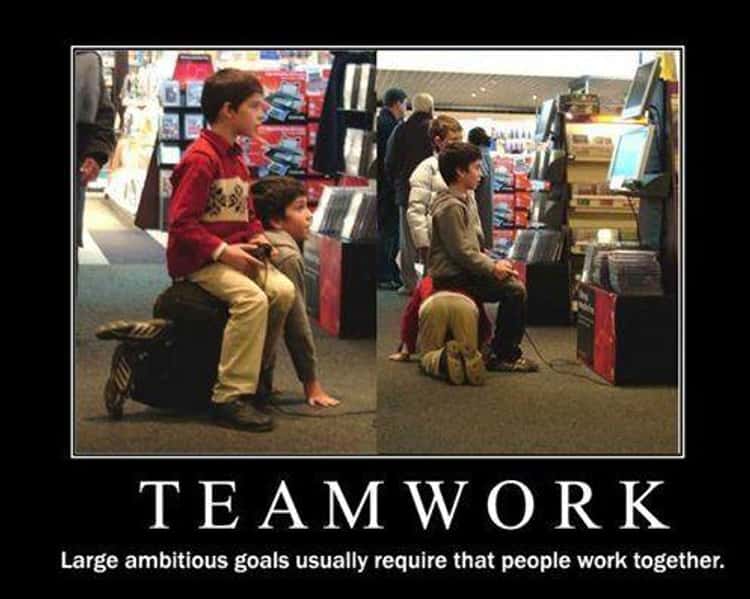 funny office teamwork pictures