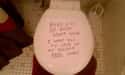 Toilet Humor on Random Funny Roommate Notes That'll Make Living Alone Look Great