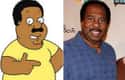 Cleveland and Leslie David Baker on Random Real People Who Look Exactly Like Family Guy Characters