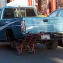 The Redneck DIY Spare Tire on Random Most Hilarious Trucks