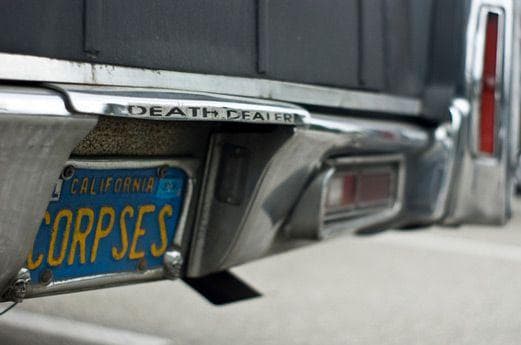 26 Funny Hearse License Plates That Are a Little Too Dark