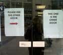 Sliding Doors on Random Funny Shop Notices That Would Get Your Attention