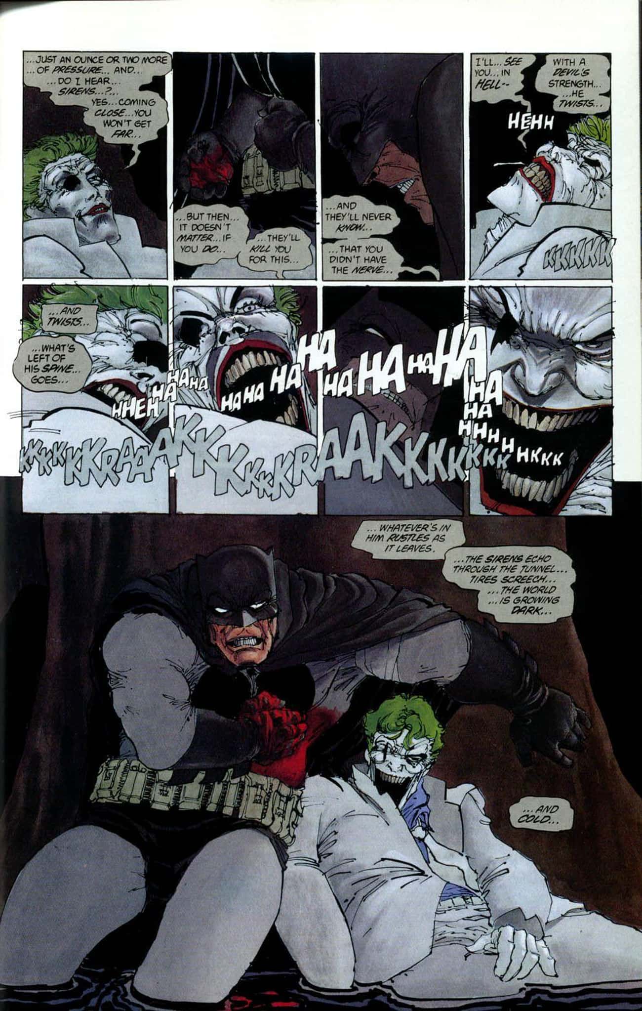 The Joker Breaks His Own Neck