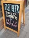 Honest Sports Bar Marketing on Random Funny Sports Bar Signs You'll Appreciate Sober or Drunk