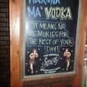 The Vodka King on Random Funny Sports Bar Signs You'll Appreciate Sober or Drunk