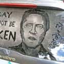 Facts on Random Funniest Things Ever Drawn on Dirty Cars