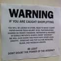 Not A Post You Wanna Be Tagged In on Random Funny Shoplifter Warning Signs That Would Definitely Get Your Attention