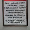 Best Edit Ever on Random Funny Shoplifter Warning Signs That Would Definitely Get Your Attention
