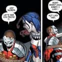 Harley Quinn Makes Deadshot Wear the Joker's Face on Random Hyper-Violent Female Superhero Moments in Comic Book History