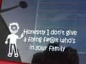 Not Interested on Random Silly Stick Figure Family Decals That People Really Put on Their Cars