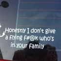 Not Interested on Random Silly Stick Figure Family Decals That People Really Put on Their Cars