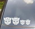 Autobots, Roll Out on Random Silly Stick Figure Family Decals That People Really Put on Their Cars
