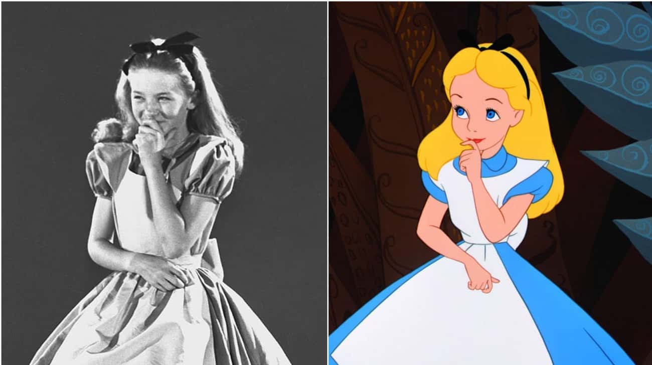 Kathryn Beaumont And Alice ('Alice in Wonderland')