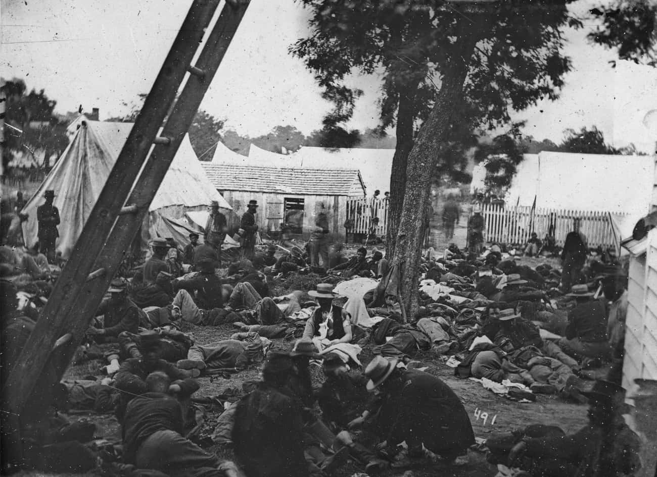 The Wounded Wait for Help After the Battle of Savage Station