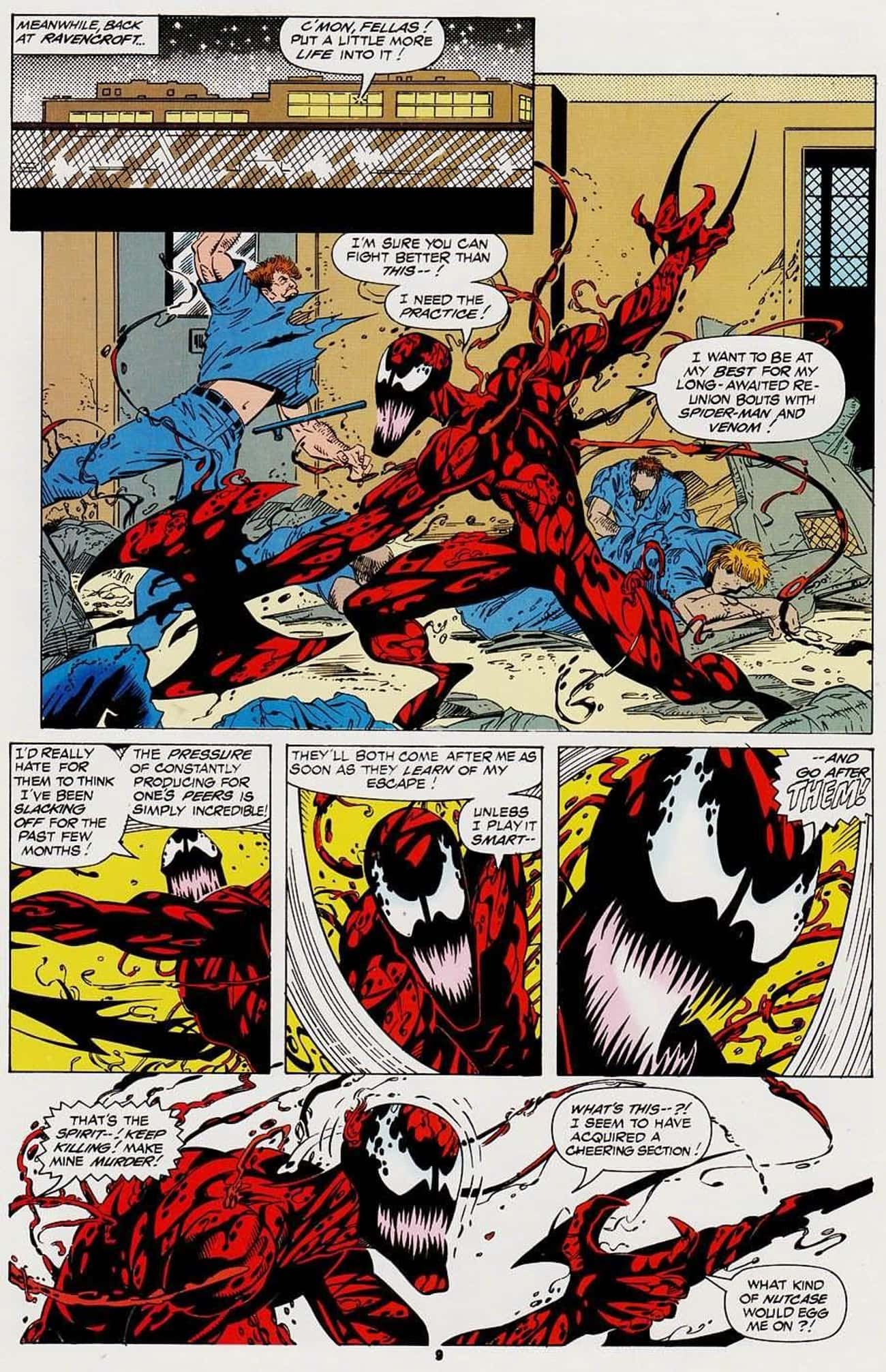 Carnage Goes On A Homicidal Rampage To Attract Spider-Man And Venom