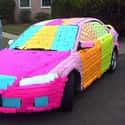 The Post-it Paint Job on Random Funny Pranks To Try On Your Friends