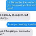 If the Coat Fits on Random Hilarious Texts from Terrible Neighbors
