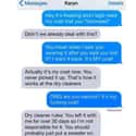 High and Dry on Random Hilarious Texts from Terrible Neighbors