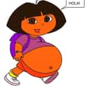 Dora the Exploder on Random Overweight Depictions of Classic Cartoon Characters
