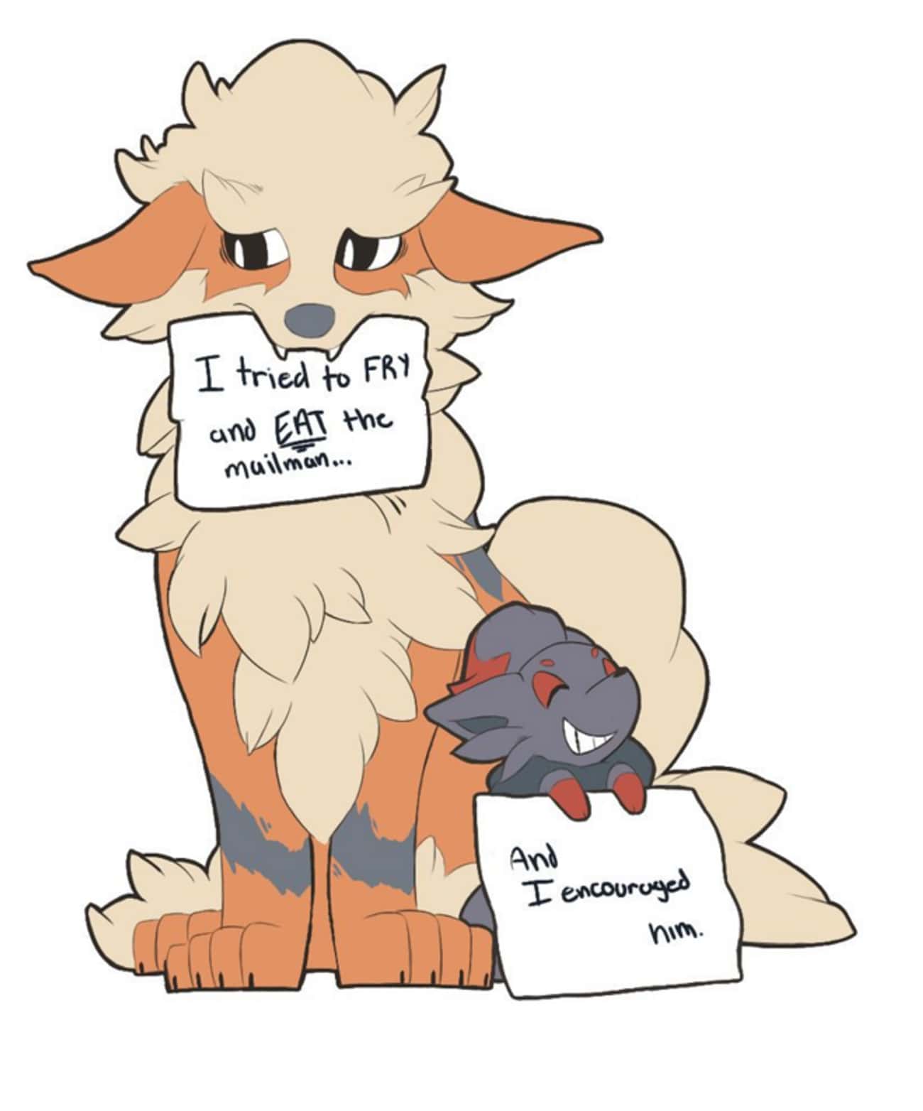 Arcanine And Zorua Are Mailing It In
