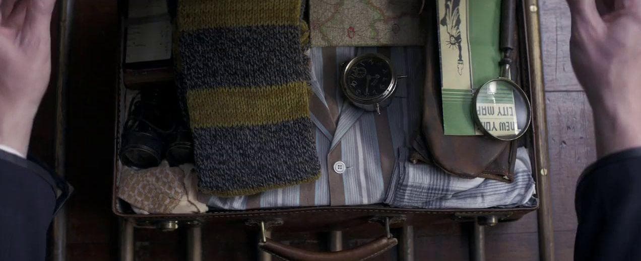 Newt's Hufflepuff Scarf - Whenever You Get a Peek Into His Suitcase