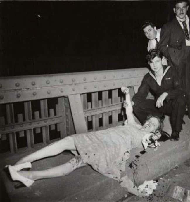 Bloodied Woman Reaching Out in is listed (or ranked) 11 on the list 12 Shocking and Gruesome Photos by Weegee, the Famous Crime Scene Photographer