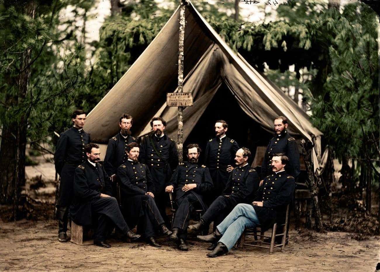 Surgeons Outside A Hospital Tent, Petersburg, VA, July 1864