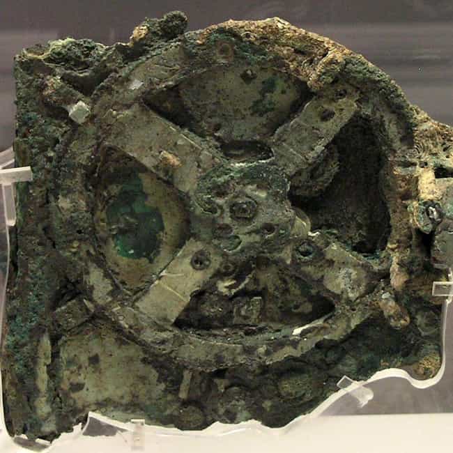 The Antikythera Mechanism Is a... is listed (or ranked) 4 on the list 10 Mysterious Ancient Inventions Science Still Can't Explain