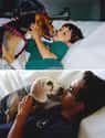 Neverending Kisses on Random Adorable Before-And-After Photos Of Dogs Growing Up With Their Humans