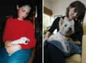 Lap Dog on Random Adorable Before-And-After Photos Of Dogs Growing Up With Their Humans