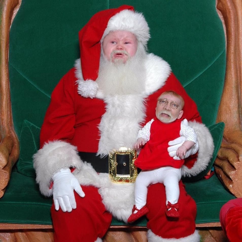 Horrifying Santa's Lap Face Swaps